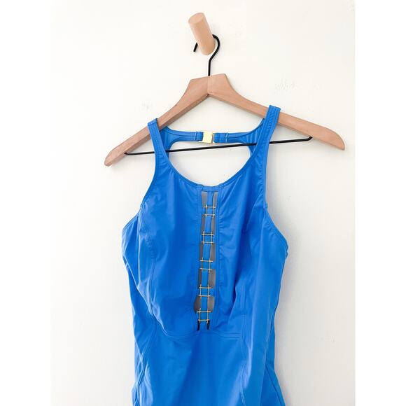 Amoressa Miraclesuit Swimsuit SIze 10 Blue One Piece You Only Live Twice - Picture 4 of 10